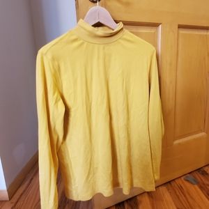 Lands end yellow turtleneck mustard